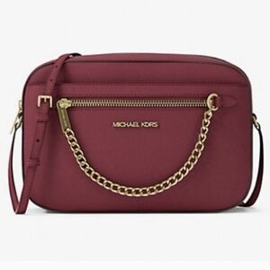 MICHAEL KORS JET SAFFIANO LEATHER CROSSBODY BAG- NWT